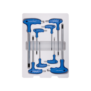 8 PC.  JUEGO DE LLAVES HEXAGONALES TIPO L