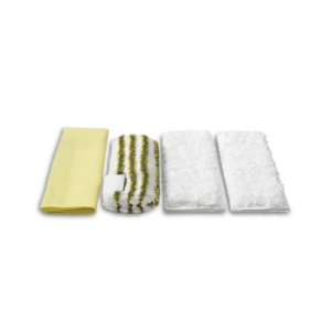 JUEGO DE CEPILLOS MICROFIBRA BLANCO CON AMARILLO KARCHER PARA FREGADORA DE SUELOS FC 5